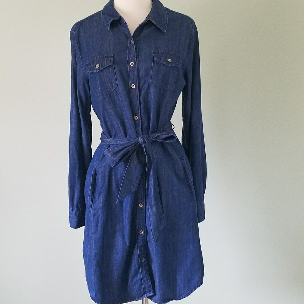 Banana Republic chambray dress size 8